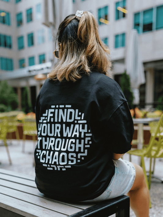 Maze Mindset | Unisex Find Your Way Through Chaos | Premium French Terry T-Shirt