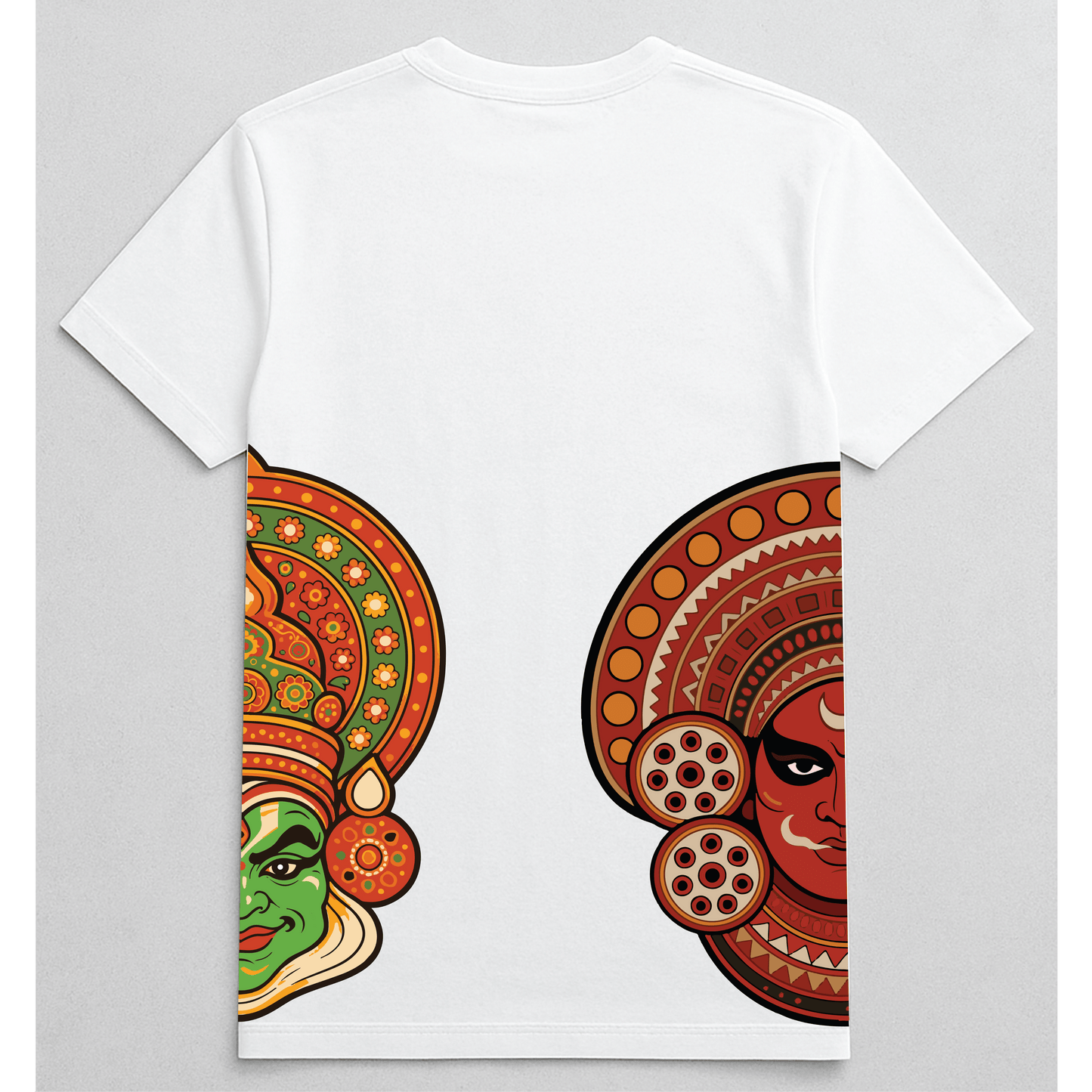 Kathakali x Theyyam Fusion Tee | Unisex Premium French Terry T-Shirt