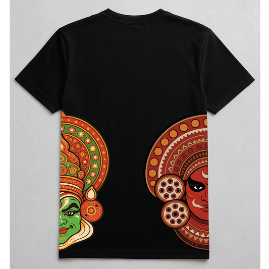 Kathakali x Theyyam Fusion Tee | Unisex Premium French Terry T-Shirt