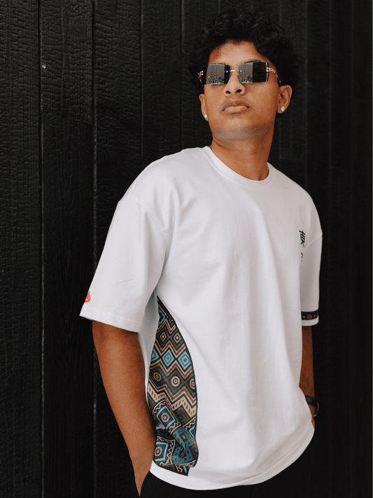 Tokyo City | Asymmetrical Print & Sleeve Detail | Unisex Premium French Terry T-Shirt