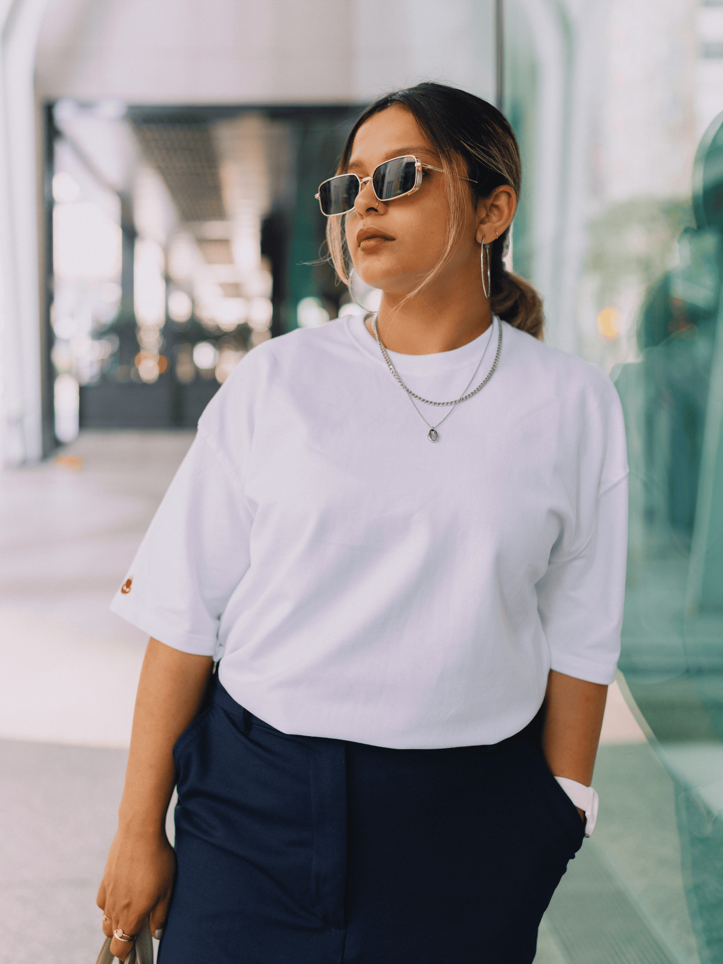 Clean Cuts | Unisex Minimal Black & White | Premium French Terry T-Shirt