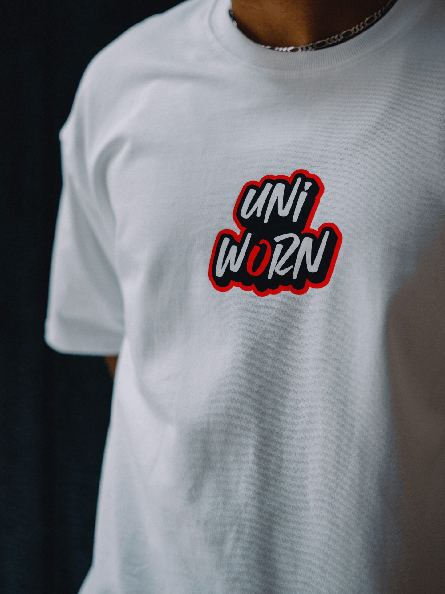 Logo Speak | Text Front & Icon Back | Premium French Terry T-Shirt