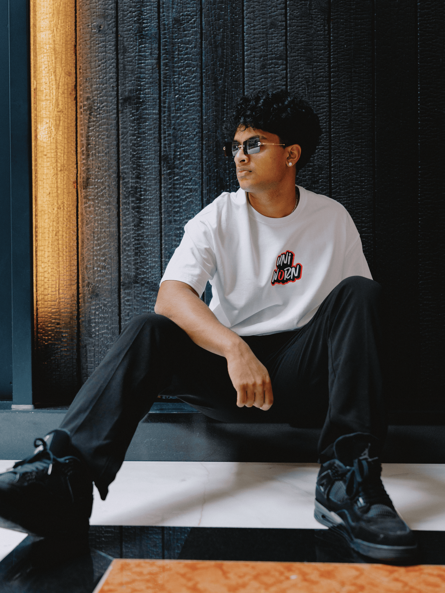 Logo Speak | Text Front & Icon Back | Premium French Terry T-Shirt