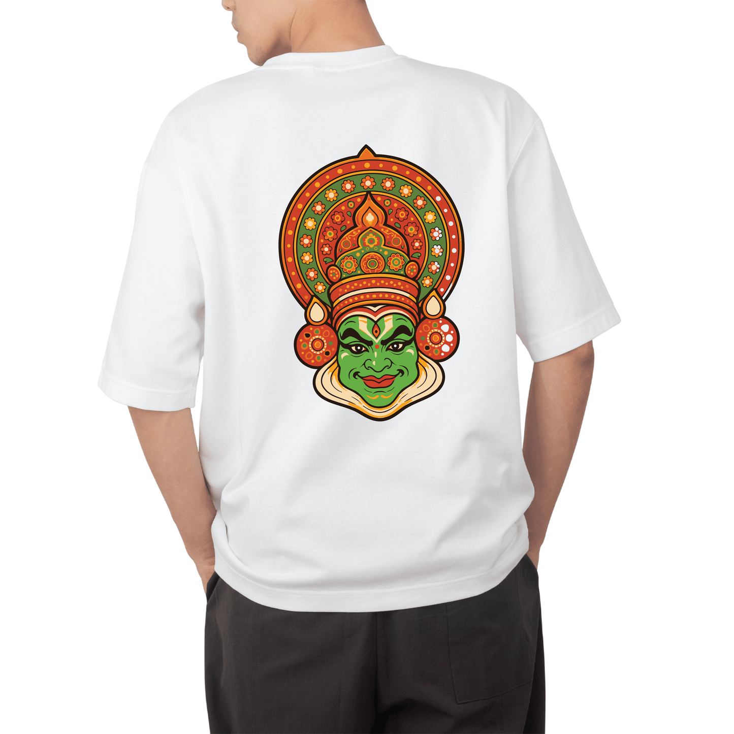 Festive Kathakali Statement Tee | Unisex Premium French Terry T-Shirt