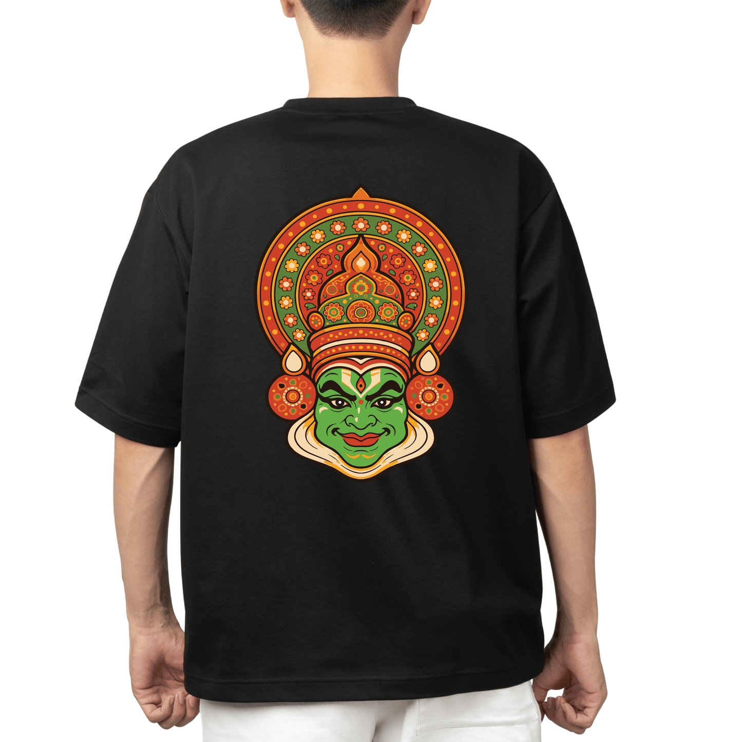 Festive Kathakali Statement Tee | Unisex Premium French Terry T-Shirt