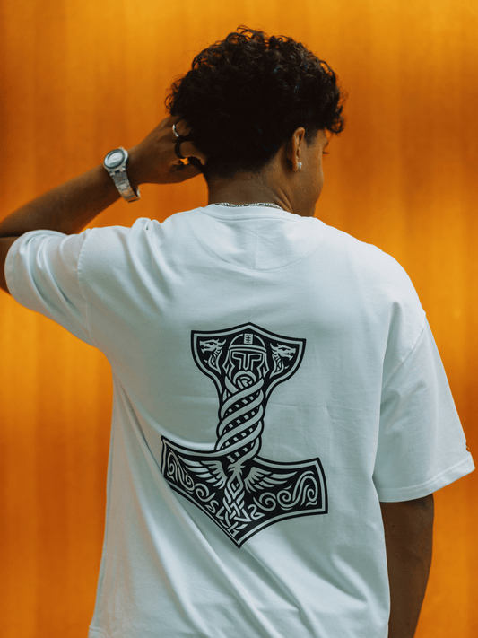 Warrior Code | The Mark of Strength Back | Unisex Premium 100% Cotton T-Shirt