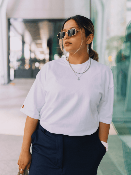 Clean Cuts | Unisex Minimal Black & White | Premium French Terry T-Shirt