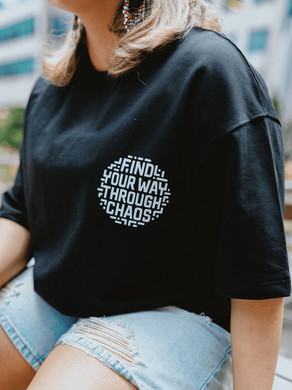 Maze Mindset | Unisex Find Your Way Through Chaos | Premium French Terry T-Shirt
