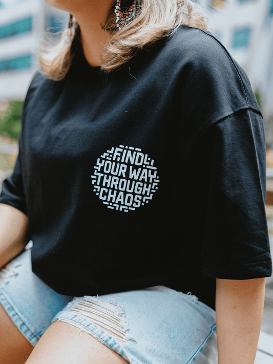 Maze Mindset | Unisex Find Your Way Through Chaos | Premium French Terry T-Shirt